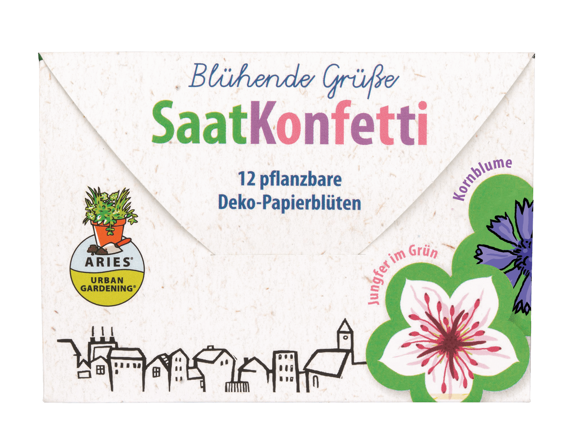 SaatKonfetti Blühende Grüße – Bio-Saatgut für bunte Blüten 🌸