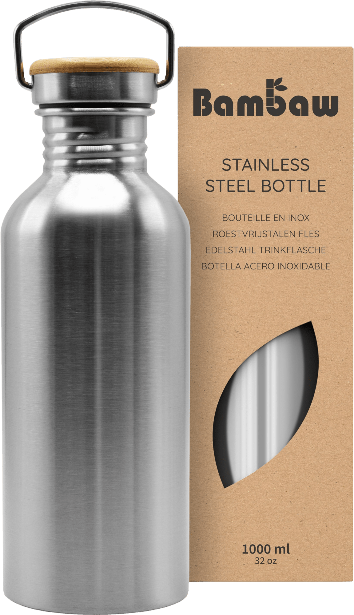 Edelstahflasche 1000 ml - Haushaltsreinigung.at