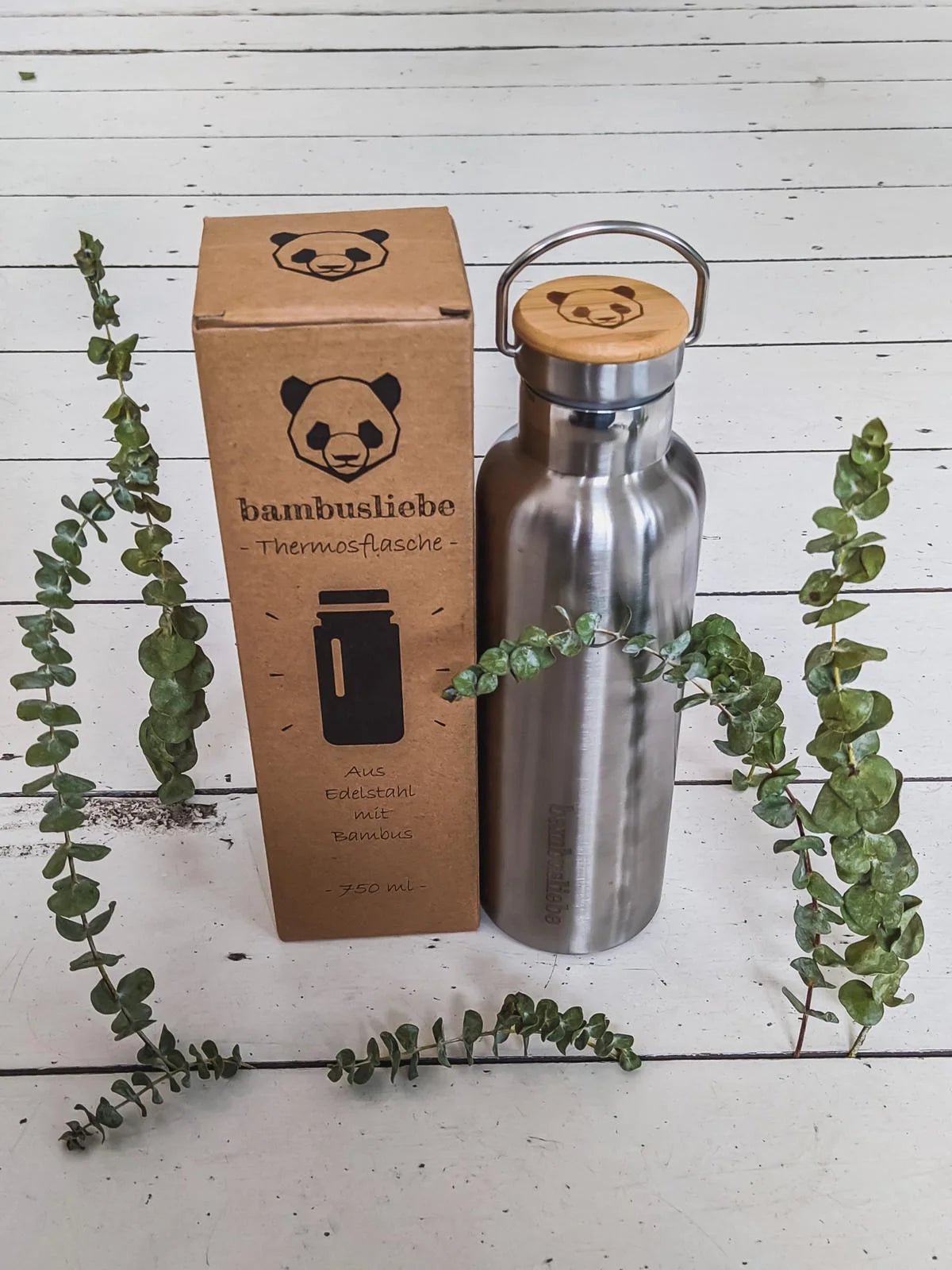 thermosflasche bambus Edelstahl Thermosflasche 750ml l Bambusliebe l www.haushaltsreinigung.at