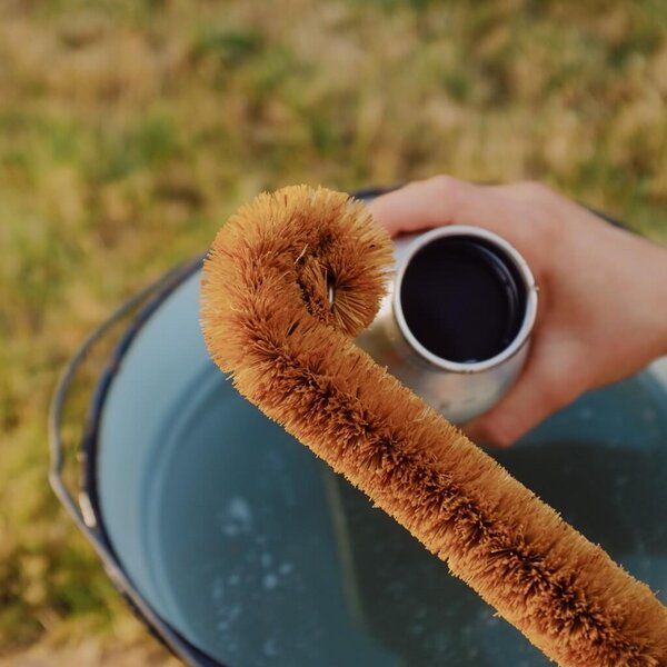 Flaschenbürste aus Bambus und Naturfasern - Haushaltsreinigung.at