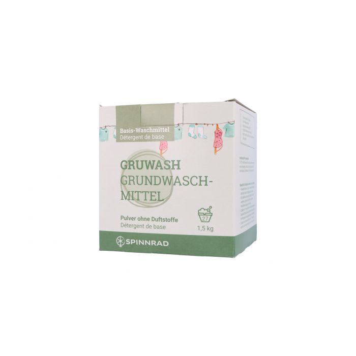 Gruwash - Grundwaschmittel Pulver, 1,5 kg - Flexgreen GmbH