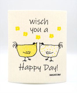 Henne Berta "Happy Day" gelb - Haushaltsreinigung.at