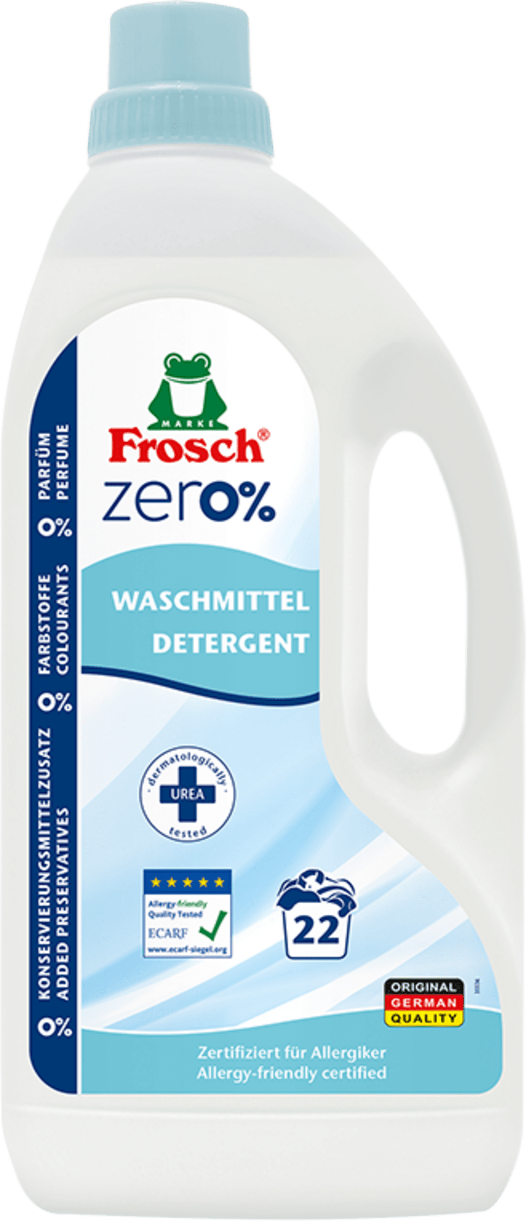 Sensitiv Waschmittel von Frosch Zero% 1.5L - Flexgreen GmbH