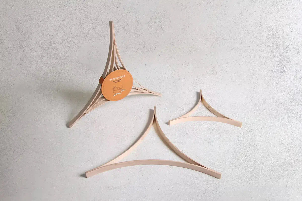 Untersetzer - Set aus Birkenholz SMALL & LARGE - Flexgreen GmbH