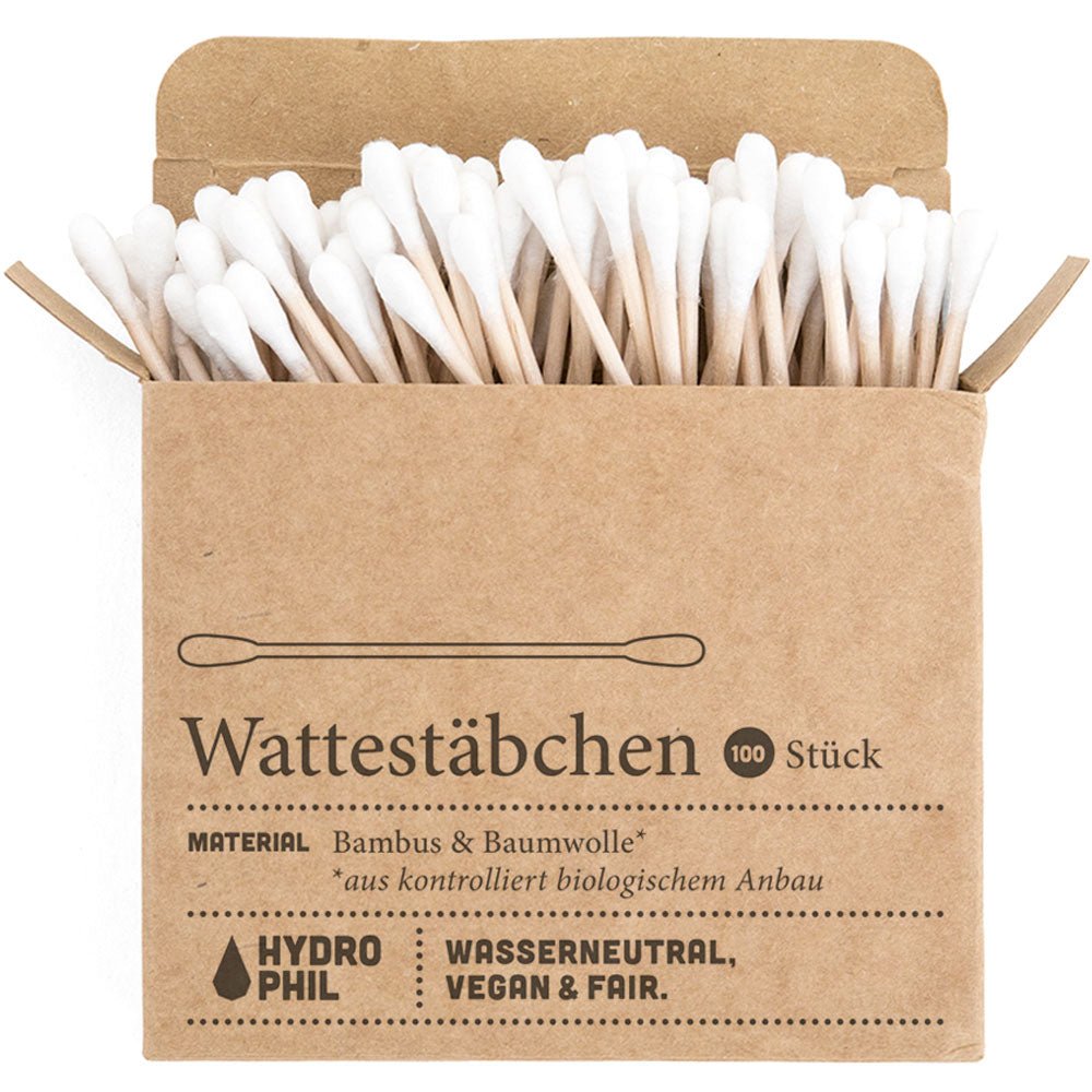 Wattestäbchen Packung mit 100 Stück - Haushaltsreinigung.at