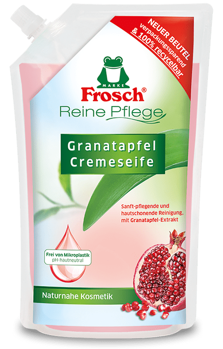 Granatapfel Cremeseife Nachfüllbeutel - Haushaltsreinigung.at