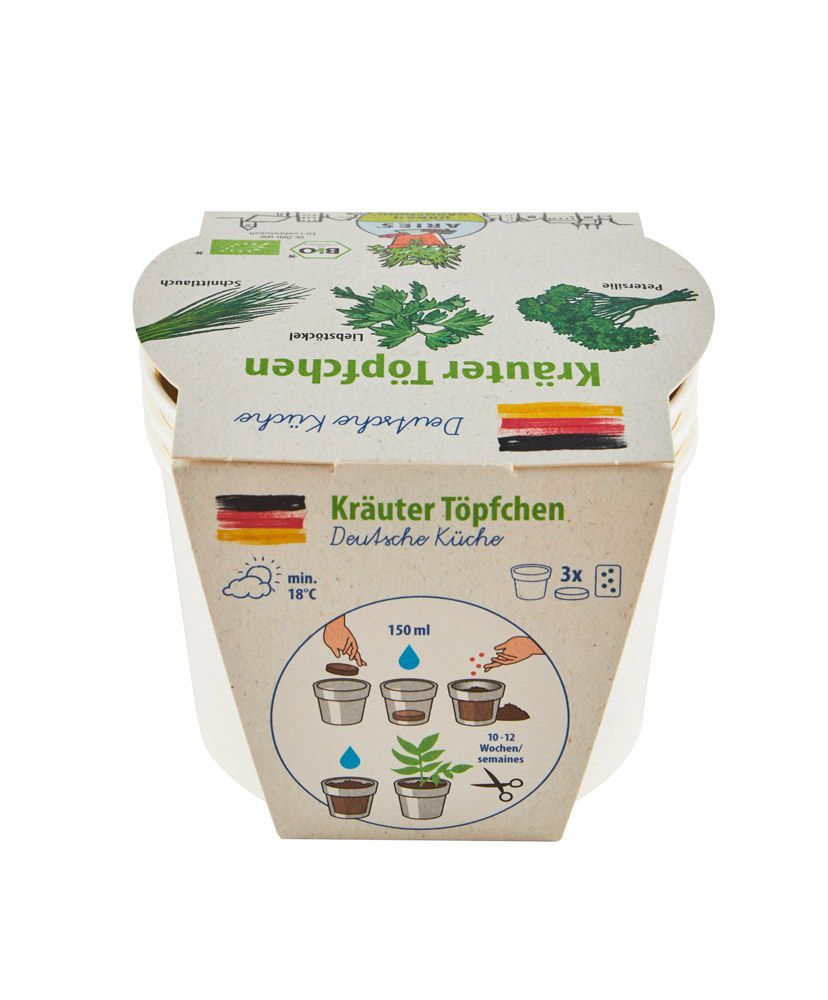 Bio-Kräutertöpfchen deutsche Küche