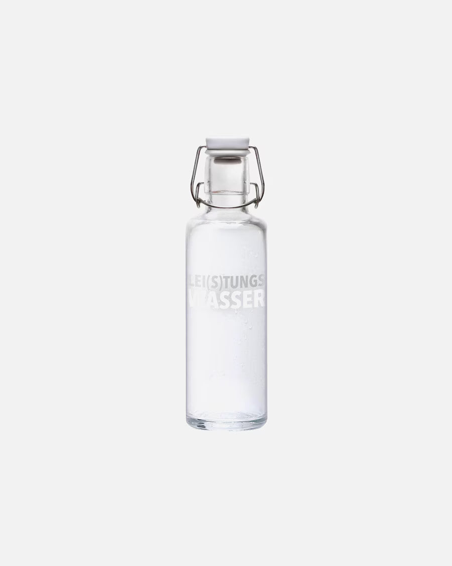 Glasflasche "Lei(s)tungswasser" 0,6 Liter