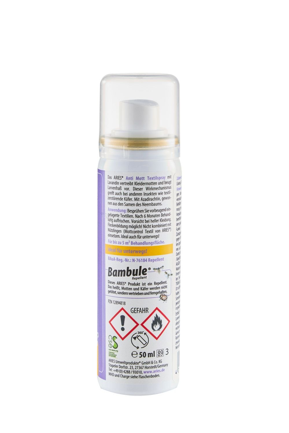 Anti Mott Textilspray - Haushaltsreinigung.at