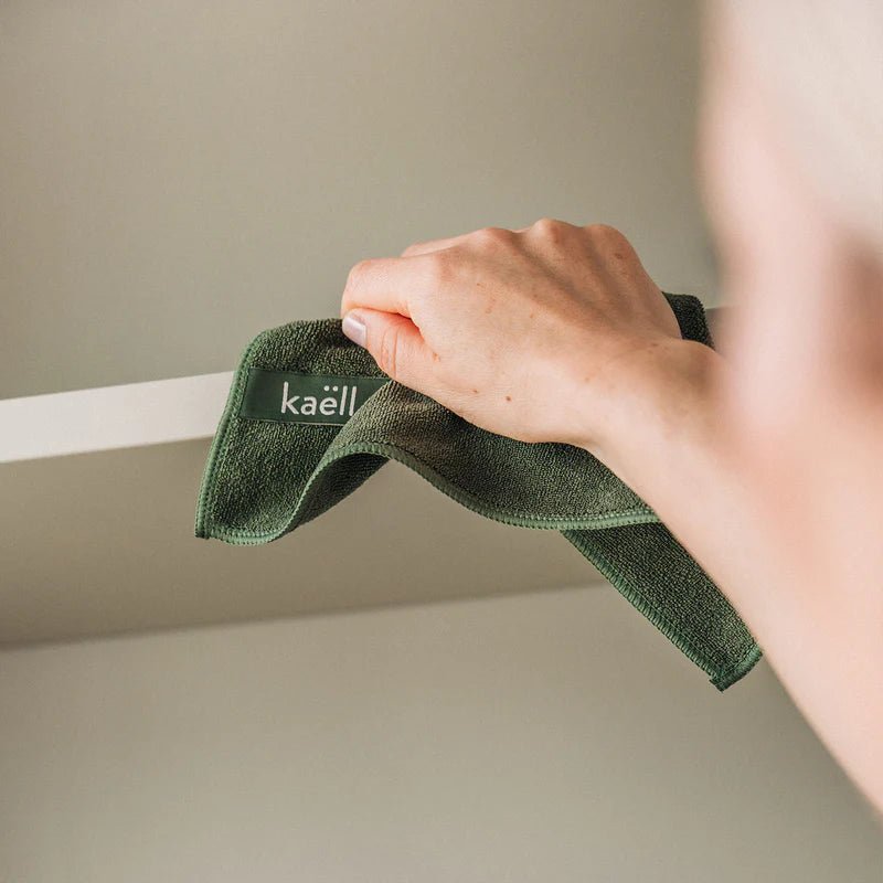 Antibakterielles Mikrofasertuch, olivgrün - Flexgreen GmbH