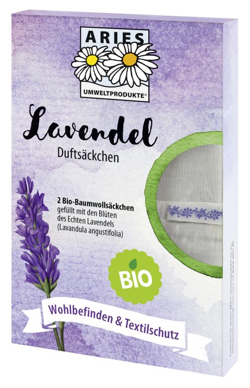 Bio Lavendel Duftsäckchen 2er Set - Haushaltsreinigung.at