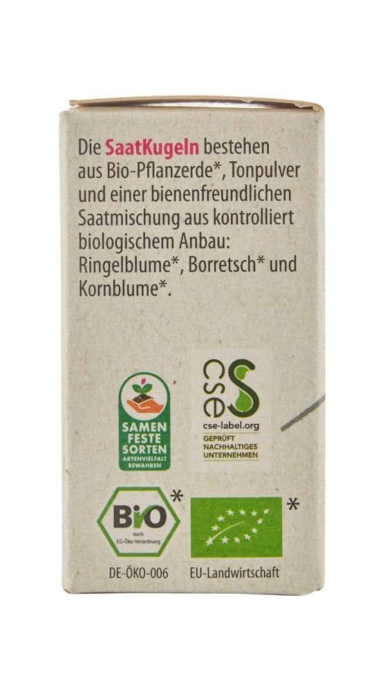 Bio - Saatkugeln Essbare Blüten kbA - Haushaltsreinigung.at