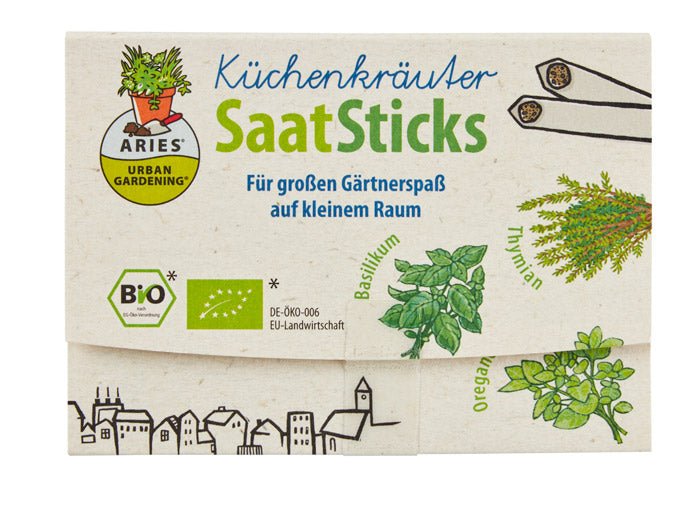 Bio SaatSticks Küchenkräuter kbA - Haushaltsreinigung.at