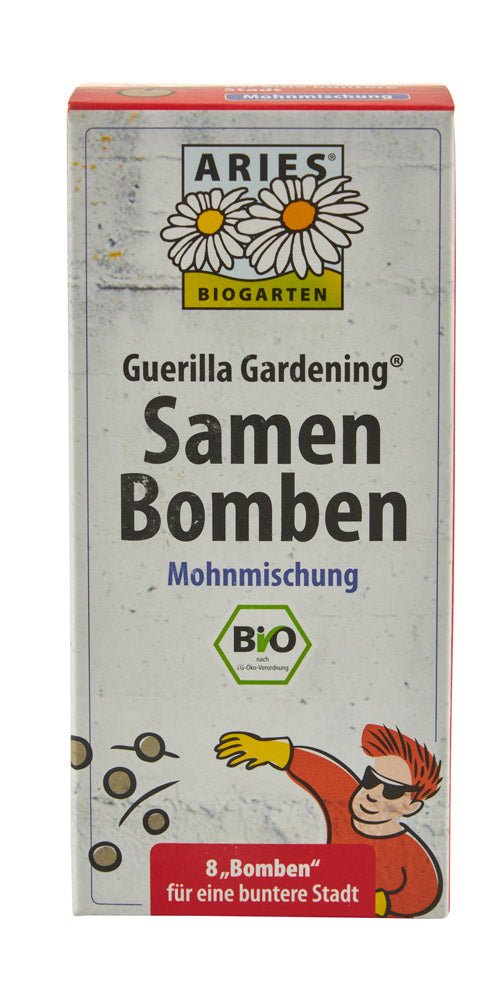 Bio - Samenbomben 8er "Mohnmischung" kbA - Haushaltsreinigung.at