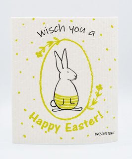 Bunny Fanny "Happy Easter" grün - Haushaltsreinigung.at