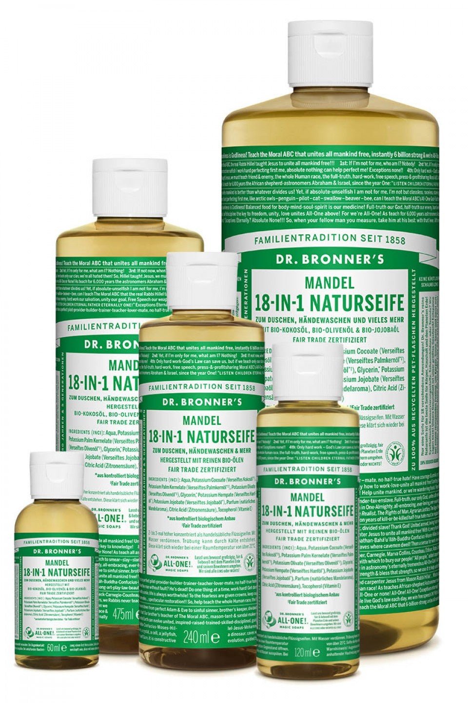 Dr. Bronner's Flüssigseife Mandel - Haushaltsreinigung.at