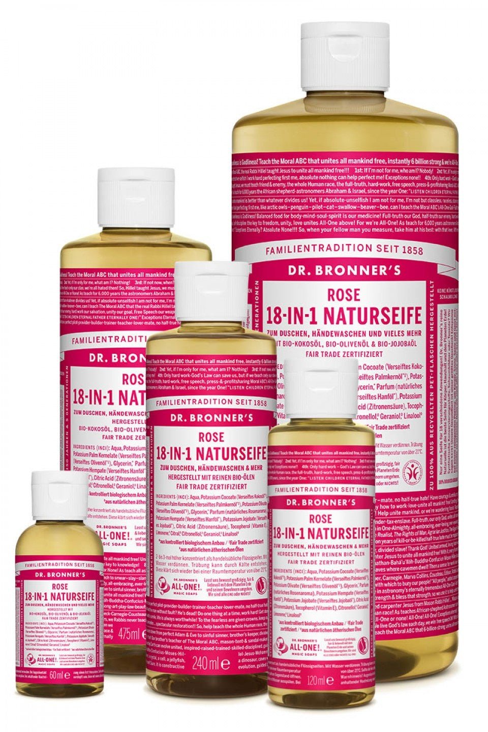 Dr. Bronner's Flüssigseife Rose - Haushaltsreinigung.at