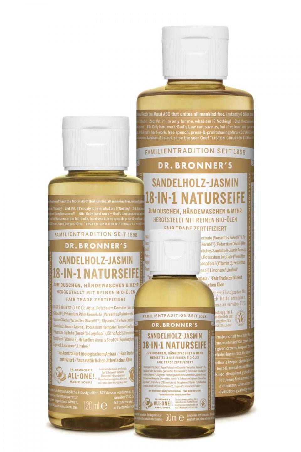 Dr. Bronner's Flüssigseife Sandelholz/Jasmin - Haushaltsreinigung.at