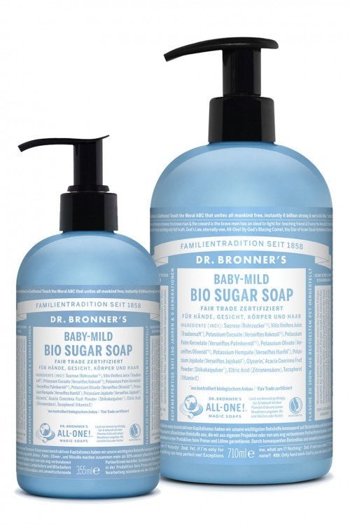 Dr. Bronner´s Sugar Soap Baby - Mild mit Pumpspender - Haushaltsreinigung.at