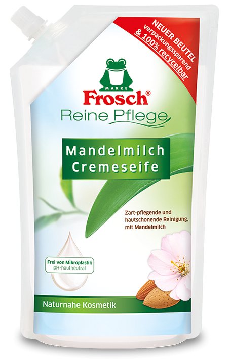 Mandelmilch Cremeseife Nachfüllbeutel - Haushaltsreinigung.at