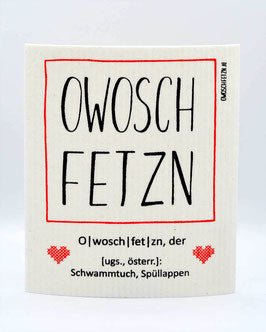 "Owoschfetzn, der österr: Schwammtuch, Spüllappen" - Haushaltsreinigung.at