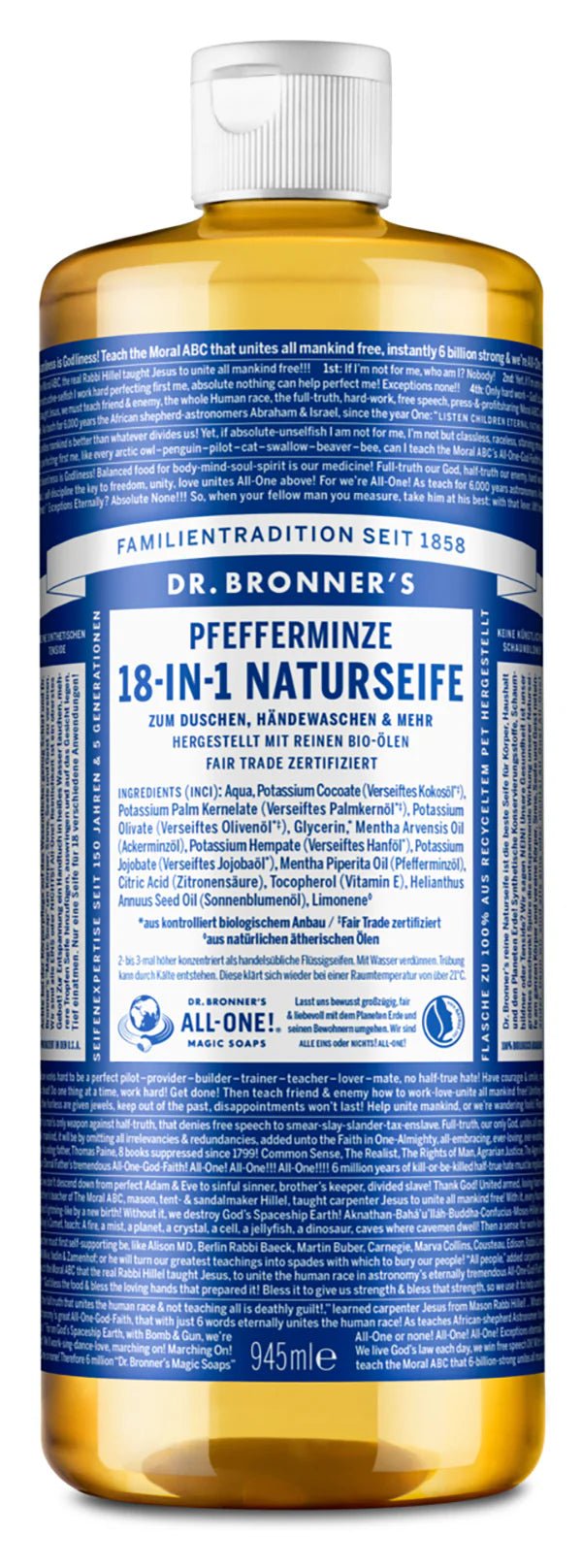 PFEFFERMINZE - 18 - IN - 1 NATURSEIFE - Haushaltsreinigung.at