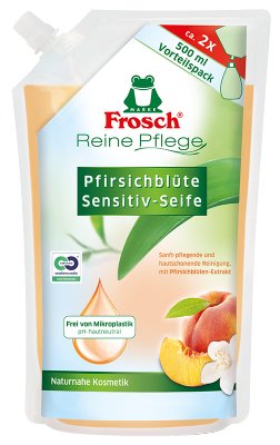 Reine Pflege Pfirsichblüte Sensitiv - Seife Nachfüllbeutel 500ml - Haushaltsreinigung.at