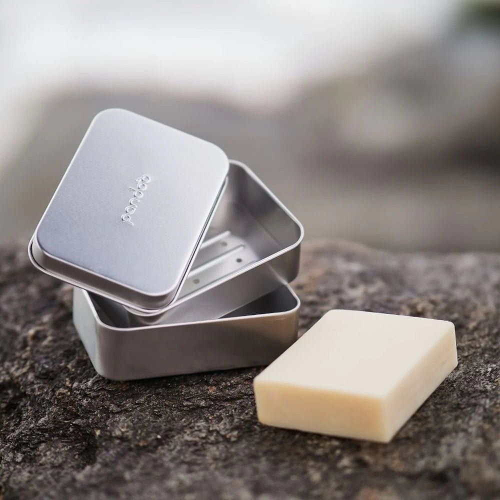 Seifendose aus Aluminium mit Abtropfgitter - Haushaltsreinigung.at