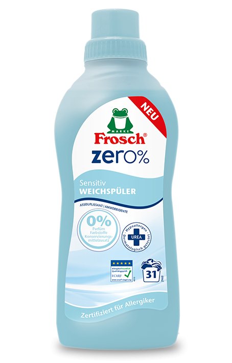 Sensitiv Weichspüler von Frosch Zero% - Haushaltsreinigung.at