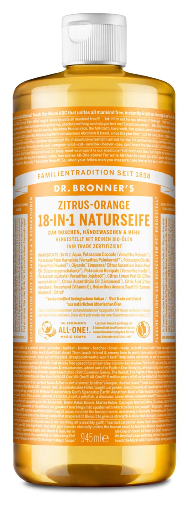 ZITRUS ORANGE - 18 - IN - 1 NATURSEIFE - Haushaltsreinigung.at